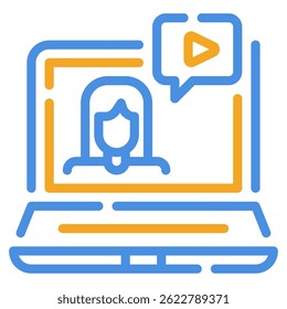 Webinar icon, for web, app, infographic, etc