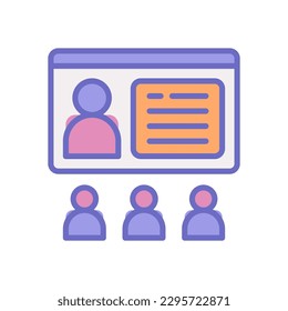 webinar icon for your website design, logo, app, UI.