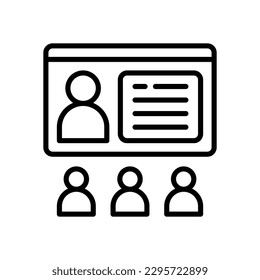 webinar icon for your website design, logo, app, UI.
