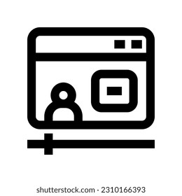 webinar icon for your website, mobile, presentation, and logo design.