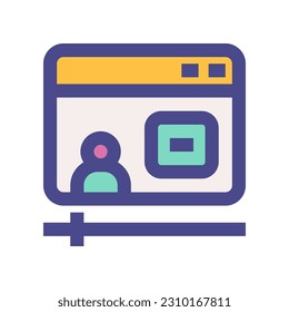 webinar icon for your website, mobile, presentation, and logo design.