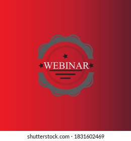 webinar isolated seal. webinar green sticker