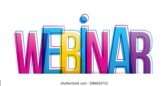 Webinar Isolated vector illustration word