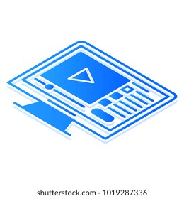 webinar isometric icon