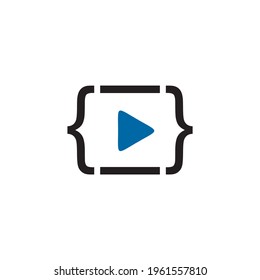 Webinar live logo design vector template