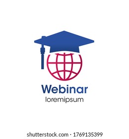 Webinar logo symbol or icon template design
