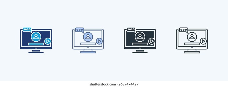 Webinar Multiple Style Icon Collection