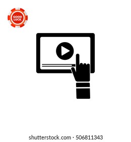 Webinar on Computer Screen Icon