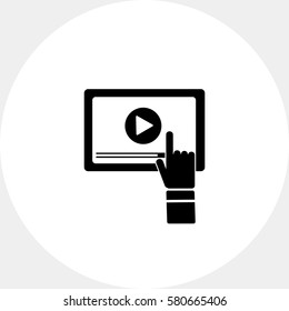 Webinar on Computer Screen Icon