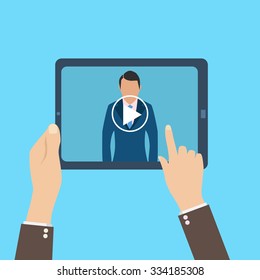 webinar, online conference, lectures and training in internet.