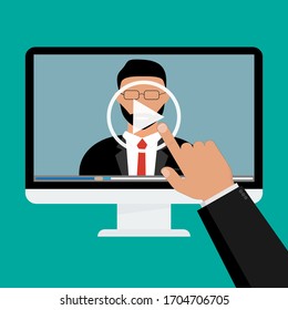 webinar, online conference and training. Vector illustration