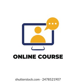 webinar online course logo design concept idea