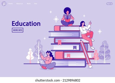 Webinar and online education. Distance learning, recorded classes, video tutorial metaphors. online educational. Home education, remote university graduation. e-learning and podcast. Vector flat. 