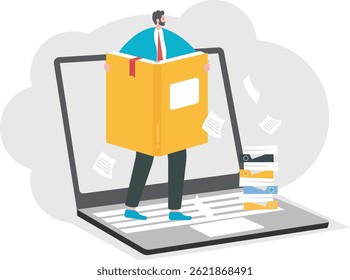 Webinar and online education. Distance learning, recorded classes, video tutorial metaphors. online educational. Home education, remote university graduation. e-learning and podcast. Vector flat.