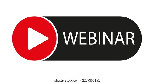Webinar online video icon symbol
