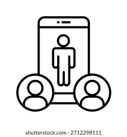 Webinar Outline Icon Vector Illustration