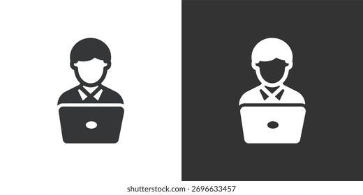 Webinar Participants icon. Solid glyph series icon