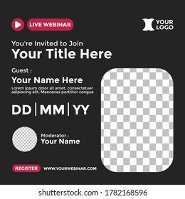 Webinar Poster Design for Social Media. Webinar Event Poster