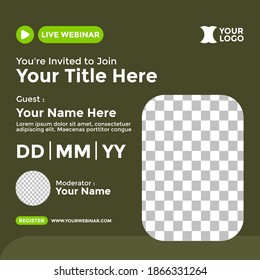 Webinar Poster Design for Social Media. Webinar Event Poster
