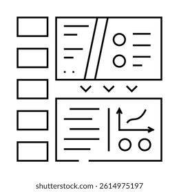 webinar presentation line icon vector. webinar presentation sign. isolated contour symbol black illustration