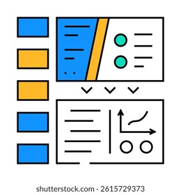 webinar presentation line icon vector. webinar presentation sign. isolated symbol illustration