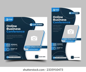 Webinar promotion with one place for the photo. Usable for social media post, story, and web ads