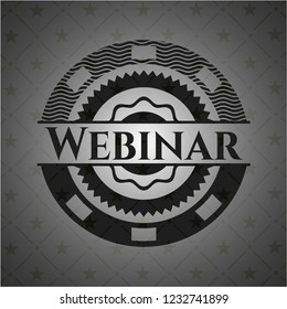 Webinar realistic dark emblem