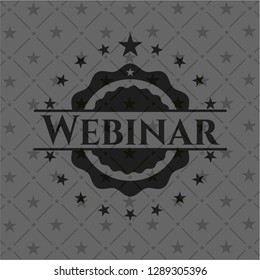 Webinar realistic dark emblem