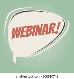Webinar-Retro-Cartoon-Sprechblase