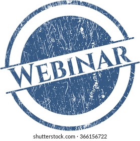 Webinar rubber grunge seal