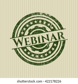 Webinar rubber grunge texture seal