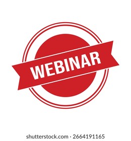 Vetor de selo de borracha Webinar.