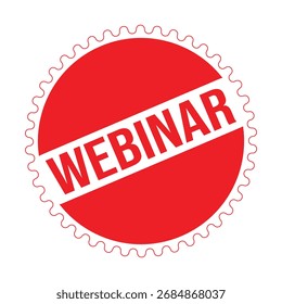 Webinar Rubber Stamp Seal Vector