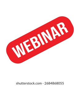 Webinar Rubber Stamp Seal Vector
