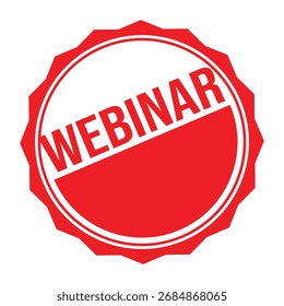 Webinar Rubber Stamp Seal Vector