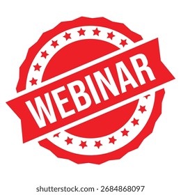 Webinar Rubber Stamp Seal Vector