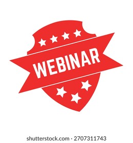 Webinar Vector de sello de sello de goma.