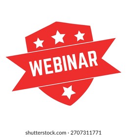 Vetor de selo de borracha Webinar.