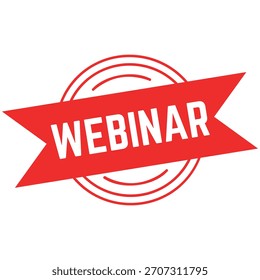 Vetor de selo de borracha Webinar.