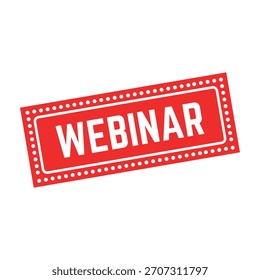 Vetor de selo de borracha Webinar.