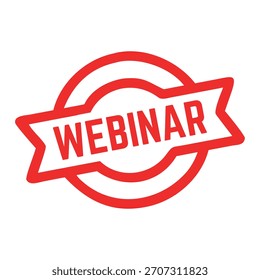 Vetor de selo de borracha Webinar.