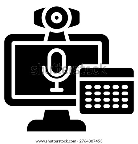 Webinar Setup Icon Element for Design