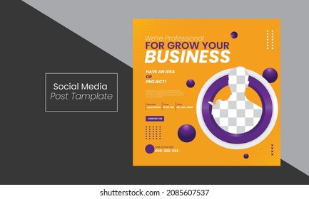Webinar social media post. Modern banner. Suitable for Social media post, banner, and website. Vector design, Social media post templates set for business vector illustration eps