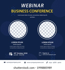 webinar social media post template