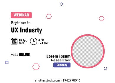 webinar Social media post templates for digital marketing and promotion.