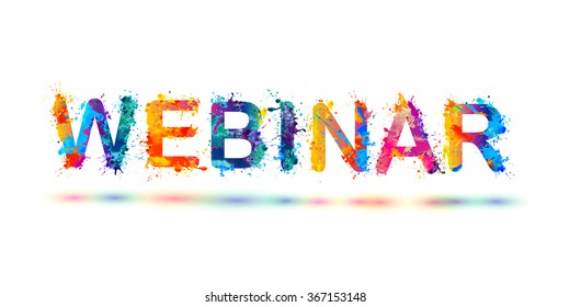 WEBINAR. Splash paint word