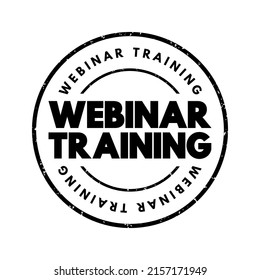 Webinar Schulungstext-Stempel, Concept-Hintergrund
