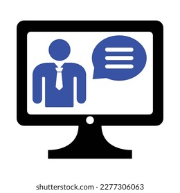 Webinar Vector Icon, Vector graphics