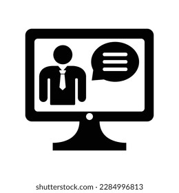 Webinar Vector Icon Illustration ,education icon