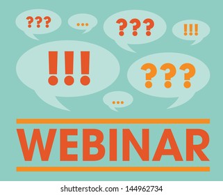 Webinar. Vector illustration.